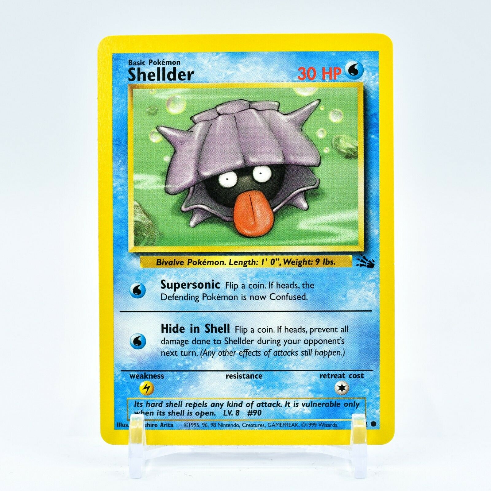 Shellder - 54/62 Fossil Unlimited Common Pokemon - NM